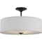 Progress Lighting Inspire Collection Graphite Three-Light 18" Semi-Flush Mount P350167-143 - alternate 4